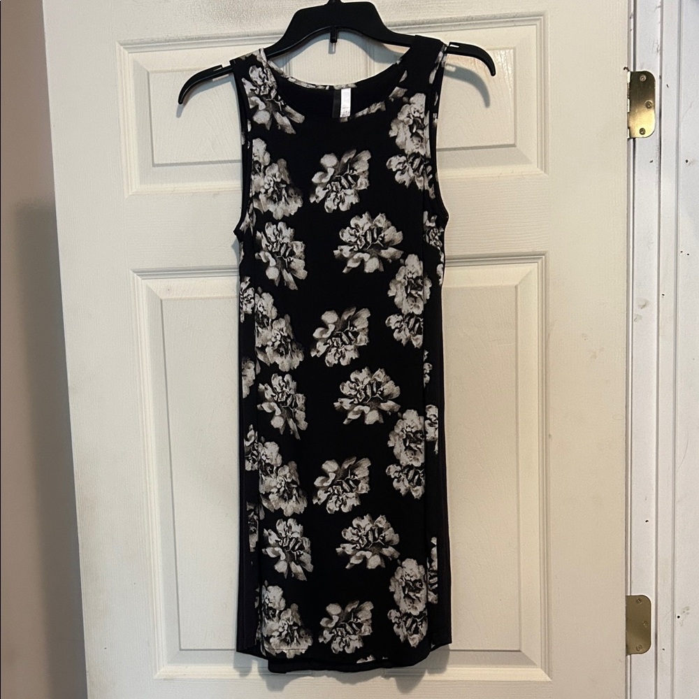 Kensie Black and White Sleeveless Floral Dress Size XS